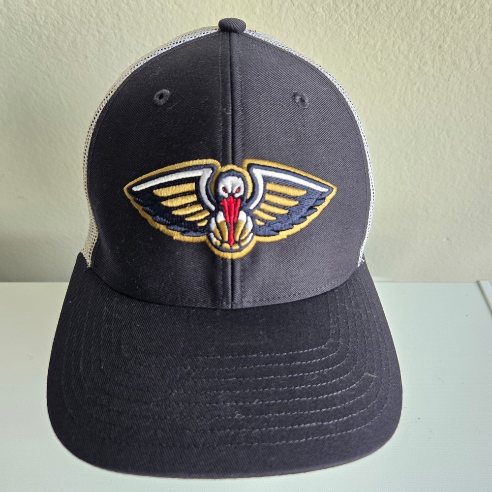 47 Brand New Orleans Pelicans NBA Trucker Hat Navy Blue‎ White Snapback OSFA Cap